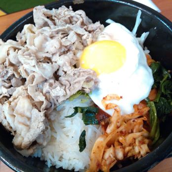 Han Song Ting - Stone Bowl Mixed Rice w/Extra $2 Beef - Chinese Near Me - Flushing, New York