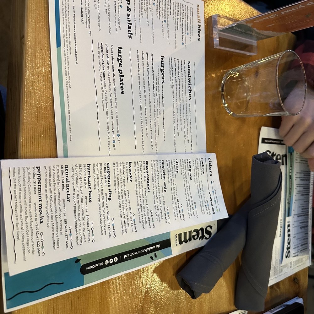 Stem Ciders - Menu - Bars Near Me - Denver, Colorado Stem Ciders - Menu - Bars Near Me - Denver, Colorado