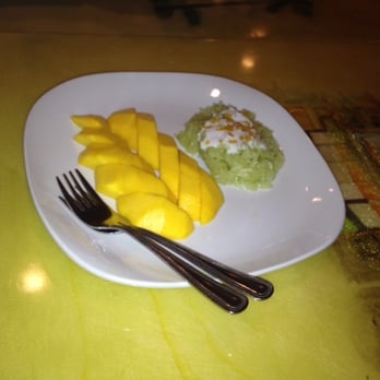 Bangkok Cafe - Mango and sweet sticky rice - Thai Near Me - Fredericksburg, Virginia Bangkok Cafe - Mango and sweet sticky rice - Thai Near Me - Fredericksburg, Virginia