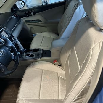 Accessories Unlimited - Front view of seat covers with headrest covers too - Car Stereo Installation Near Me - Albuquerque, New Mexico