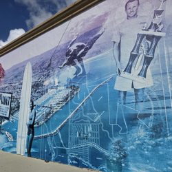 US Post Office - Mural on the side of the building where the post office is