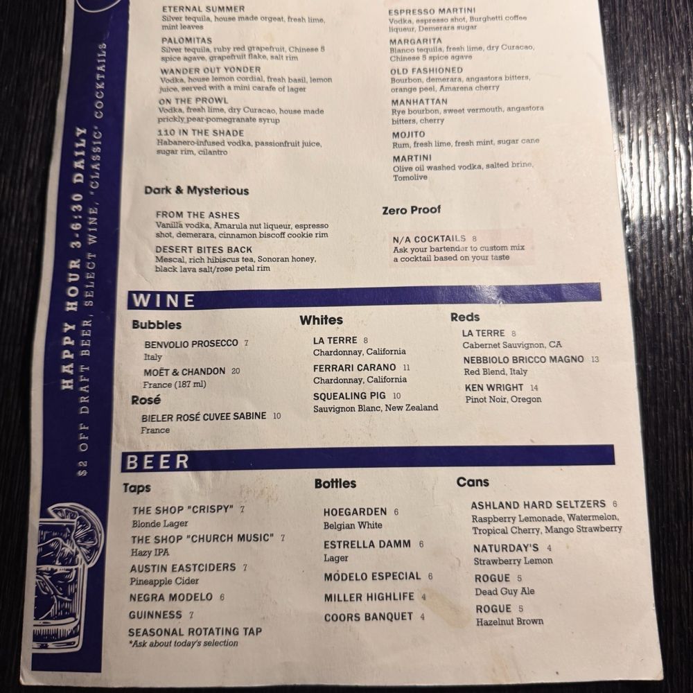 UnCork'd Kitchen & Bar  - Menu - Cocktail Bars Near Me - Tucson, Arizona