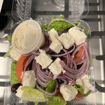 Little Coyote - "Small" Horiatiki Greek salad. - Pizza Near Me - Long Beach, California Little Coyote - "Small" Horiatiki Greek salad. - Pizza Near Me - Long Beach, California