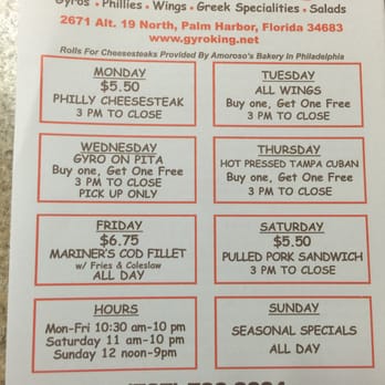Gyro King - Pizza Near Me - Palm Harbor, Florida Gyro King - Pizza Near Me - Palm Harbor, Florida