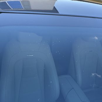 Turismo Auto Spa - Dirt under the PPF also a crease in the middle of the windshield one side of the PPF is cut shorter then the other side - Auto Detailing Near Me - Roseville, California Turismo Auto Spa - Dirt under the PPF also a crease in the middle of the windshield one side of the PPF is cut shorter then the other side - Auto Detailing Near Me - Roseville, California