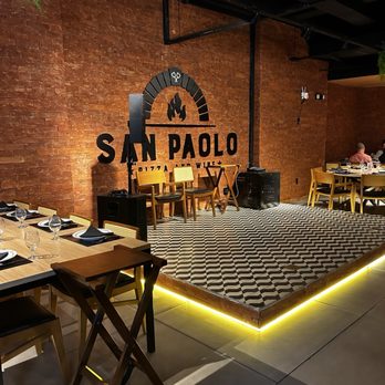 San Paolo Pizzeria - Stage for their live music. - Pizza Near Me - Honolulu, Hawaii
