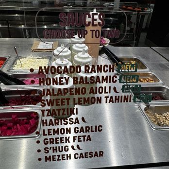 Mezeh - Sauce menu - Mediterranean Near Me - Washington, DC, District of Columbia