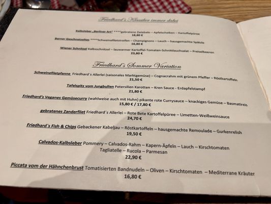 Menu photo 2 Friedhards Berlin, BE Menu photo 2 Friedhards Berlin, BE