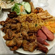 Photo of Thuan Kieu Noodle & Grill - Irvine, CA, United States. TK 10 item plate = $15.99