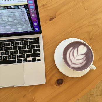 Lekko Coffee - Ube latte with oat milk - Coffee & Tea Near Me - Cleveland, Ohio