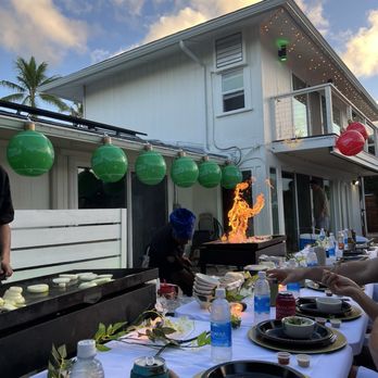 TeppanLegend - Perfect night for a patio dinner - Food Trucks Near Me - Kaneohe, Hawaii