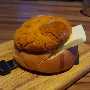 Good Catch Boil House - Cold sliced butter pineapple bun: Ball-Law-Yau (BLY). Very good ^_^  #yelpelite - Cajun/Creole Near Me - Markham, Ontario