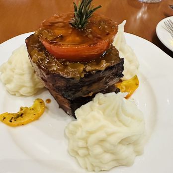 Switchback Grille - Bacon Wrapped Meatloaf Napoleon - Bars Near Me - Springdale, Utah