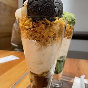 Nana’s Green Tea - Black Sesame Mochi Parfait - Japanese Near Me - Seattle, Washington