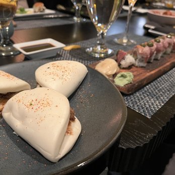 Mizu - Spicy Bao buns Iron man roll - Seafood Near Me - Charlotte, North Carolina Mizu - Spicy Bao buns Iron man roll - Seafood Near Me - Charlotte, North Carolina