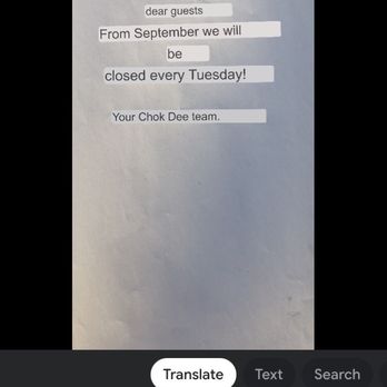 Chookdee Thai - Special notice re closures in September 2022 - Thai Near Me - Wiesbaden, HE