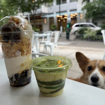 Nana’s Green Tea - Hojicha parfait and matcha tiramisu (do not recommend) - Japanese Near Me - Seattle, Washington