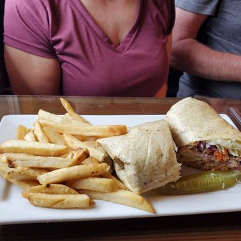 Volcano's Lava Rock Cafe - Mahi Mahi wrap - Breakfast & Brunch Near Me - Volcano, Hawaii Volcano's Lava Rock Cafe - Mahi Mahi wrap - Breakfast & Brunch Near Me - Volcano, Hawaii