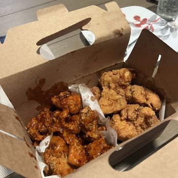 Chicko Chicken - Half & Half Yangyeom & Soy Garlic - Chicken Wings Near Me - Federal Way, Washington Chicko Chicken - Half & Half Yangyeom & Soy Garlic - Chicken Wings Near Me - Federal Way, Washington