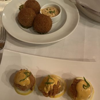 Jacksons Steakhouse - A new menu item, Boudin balls, and the classic favorite blue crab beignets. - Steakhouses Near Me - Pensacola, Florida Jacksons Steakhouse - A new menu item, Boudin balls, and the classic favorite blue crab beignets. - Steakhouses Near Me - Pensacola, Florida