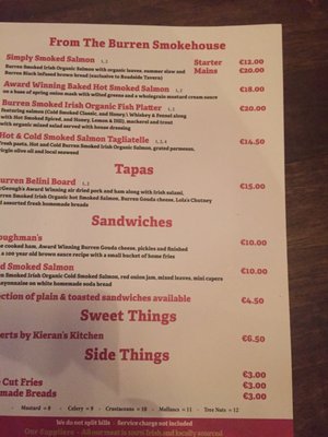 Menu photo 4 Curtin's Roadside Tavern Lisdoonvarna, CE