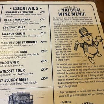 Martin's Bar-B-Que Joint - Menu - Barbeque Near Me - Nashville, Tennessee Martin's Bar-B-Que Joint - Menu - Barbeque Near Me - Nashville, Tennessee