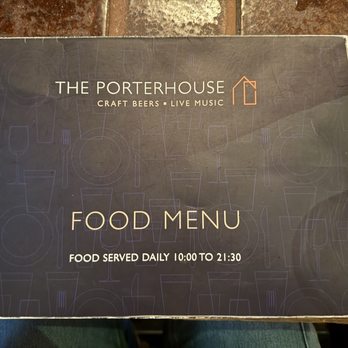 The Porterhouse Temple Bar - Porterhouse menu cover - Pubs Near Me - Dublin, D The Porterhouse Temple Bar - Porterhouse menu cover - Pubs Near Me - Dublin, D