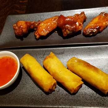 Kabuto - Kabuto Wings and Harumaki from the happy hour menu - Sushi Bars Near Me - Rockville, Maryland Kabuto - Kabuto Wings and Harumaki from the happy hour menu - Sushi Bars Near Me - Rockville, Maryland