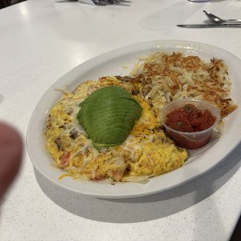 The Pantry On Park - My husbands omelette with good salsa and avocado - American Near Me - Santa Maria, California