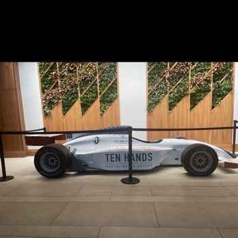 Ten Hands Social Bar & Eatery - Ten Hands race car in lobby of Westin! - New American Near Me - Indianapolis, Indiana