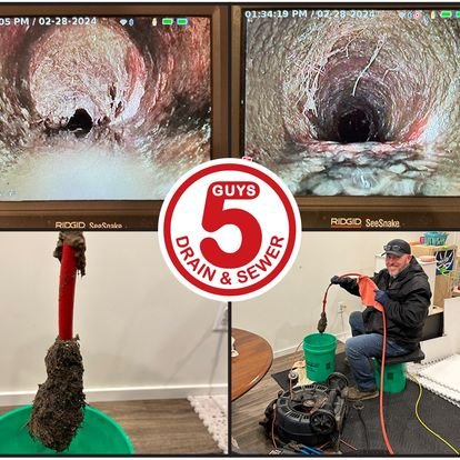 Slide of 5 Guys Drain & Sewer