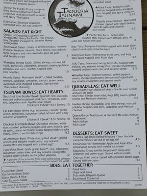 Menu photo 8 Taqueria Tsunami Marietta, GA Menu photo 8 Taqueria Tsunami Marietta, GA