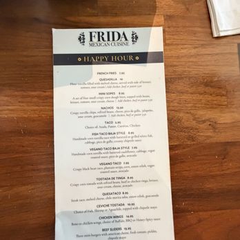 Frida Mexican Cuisine - Happy Hour Food Menu - Mexican Near Me - Torrance, California
