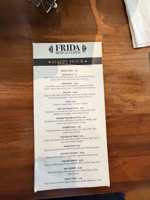 Menu photo 1 Frida Mexican Cuisine Torrance, CA Menu photo 1 Frida Mexican Cuisine Torrance, CA