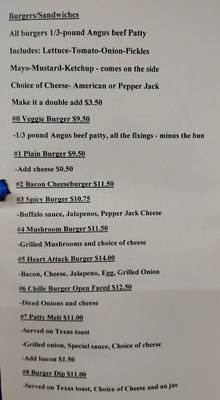 Menu photo 1 Red White & Brew Midway, TX