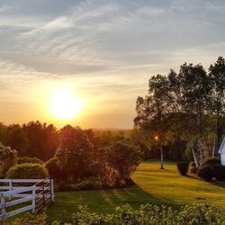 King's Hill Inn & Barn - Sunset from the parking area.