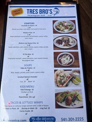 Menu photo 2 Tres Bro's Astoria, OR Menu photo 2 Tres Bro's Astoria, OR
