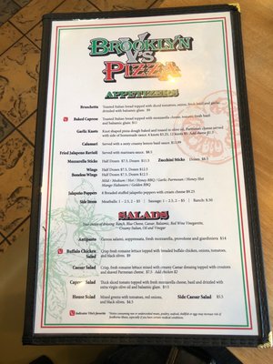 Menu photo 5 Brooklyn V's Pizza Chandler, AZ
