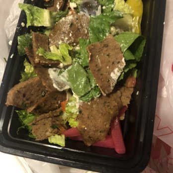 Gyro Stop - Beef & lamb gyro salad (SAD and minimal) - Greek Near Me - Lake Stevens, Washington Gyro Stop - Beef & lamb gyro salad (SAD and minimal) - Greek Near Me - Lake Stevens, Washington