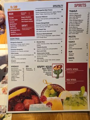 Menu photo 6 El Sur Restaurant Tucson, AZ