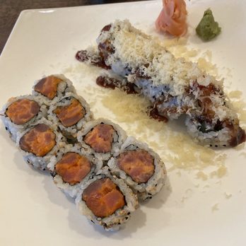 Shanghai Cottage - Spicy Tuna and Crunchy Shrimp lunch special - Japanese Near Me - Fairhope, Alabama Shanghai Cottage - Spicy Tuna and Crunchy Shrimp lunch special - Japanese Near Me - Fairhope, Alabama