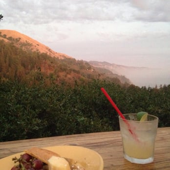 Nepenthe - Cheese plate + margarita - New American Near Me - Big Sur, California