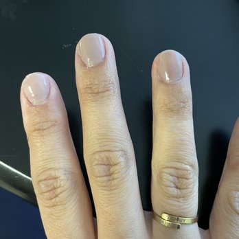 Absolute Nails Salon - First time going. Streaky nails, only one coat. Nails not filed well. - Nail Salons Near Me - Winter Garden, Florida