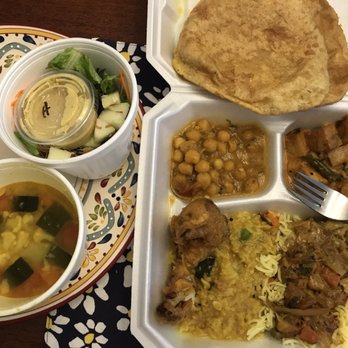 Govindas Natural Foods Buffet - Dinner  Curries, Poories, Chutneys, Salad, Raitas and more - Vegetarian Near Me - Tucson, Arizona