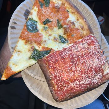 Leonardo’s Pizza - Alla vodka slice UPSIDE DOWN SQUARE - Pizza Near Me - Queens, New York Leonardo’s Pizza - Alla vodka slice UPSIDE DOWN SQUARE - Pizza Near Me - Queens, New York