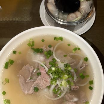 Little Saigon - Beef pho and shrimp 9. Steamed Pork Dumpling - Vietnamese Near Me - North Miami Beach, Florida