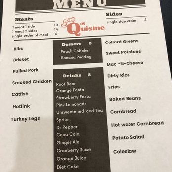 Q's Quisine - Menu - Food Trucks Near Me Q's Quisine - Menu - Food Trucks Near Me