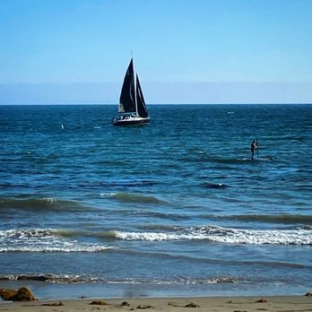 Campus Point Beach - Sailboat - Beaches Near Me - Goleta, California