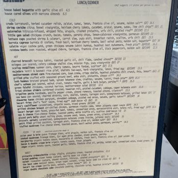 Bacari GDL - Food menu. - Mediterranean Near Me - Glendale, California