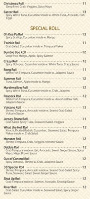 Menu photo 3 Sushi Cafe West Caldwell, NJ